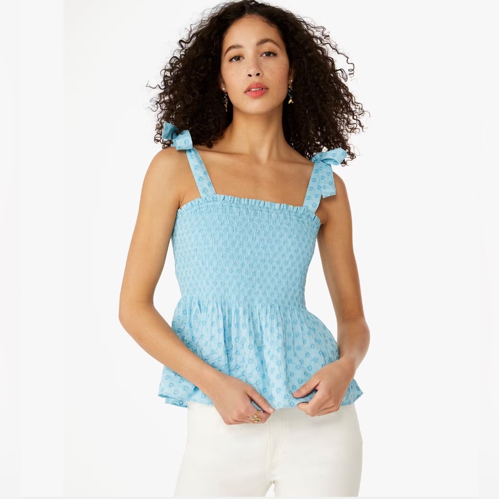 kate spade Embroidered Smock Top